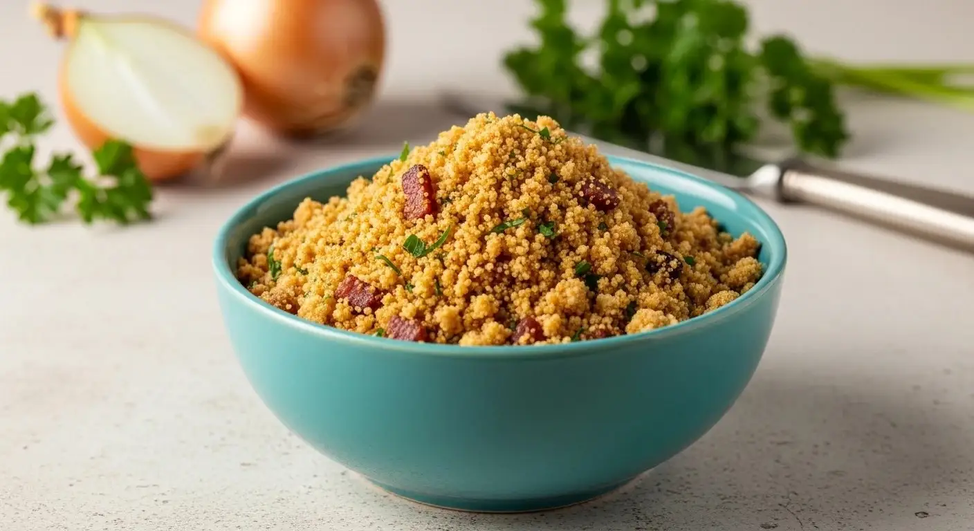 A Classic Toasted Cassava Flour Side Dish: Farofa Recipe